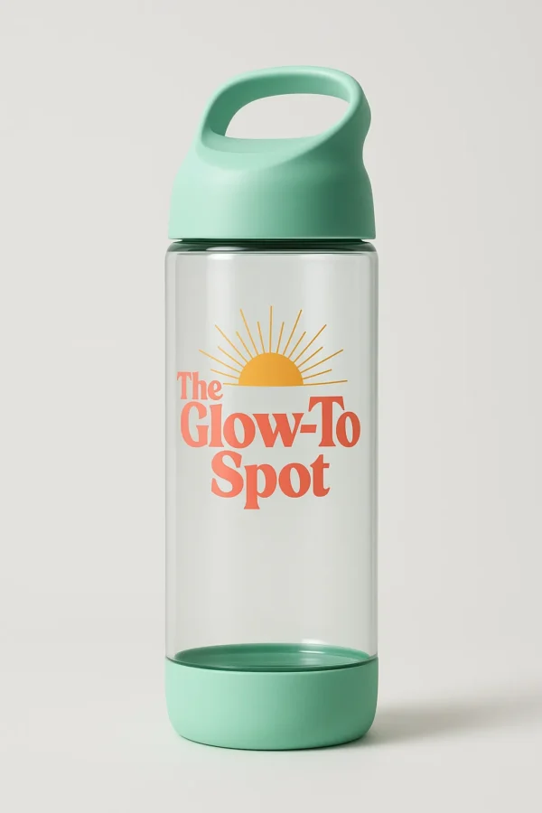 14-Bye, Tox!™ Branded Water Bottle Clear